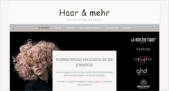 Desktop Screenshot of haarundmehr.de